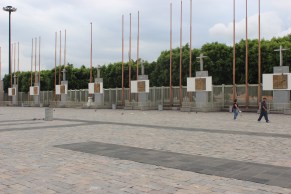 Marked by Roman numerals, stages of Christ's walk is memorialized.