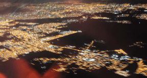 Mexico from the air coming into Benito Juarez airport